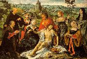 Joos van cleve Altarpiece of the Lamentation oil on canvas